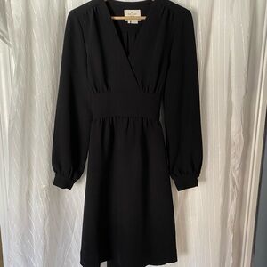 Kate Spade New York dress womens 8 Elegant Black Long Sleeve cocktail party fun